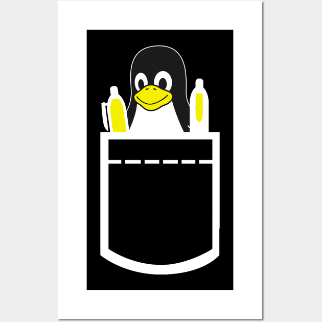 linux in the pocket Wall Art by guicsilva@gmail.com